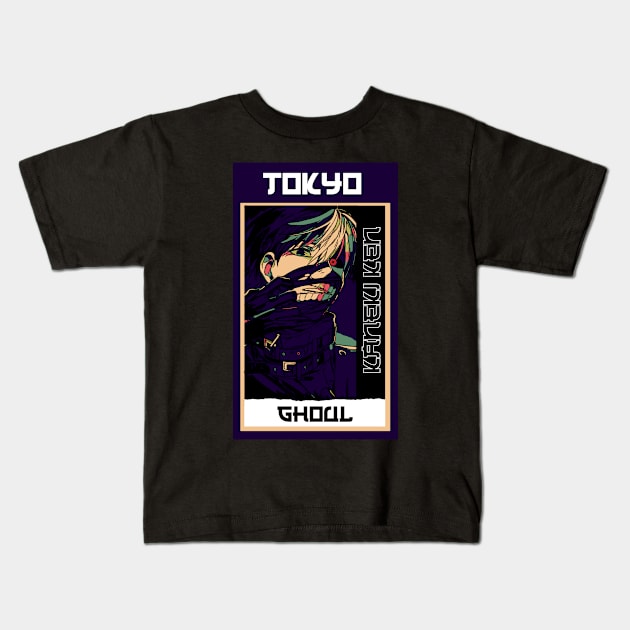 Tokyo ghoul kaneki Kids T-Shirt by FIFTY CLOTH